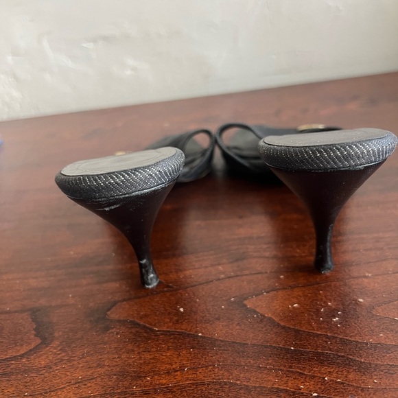 Gucci black denim pumps size 8 1/2 - Picture 3 of 5